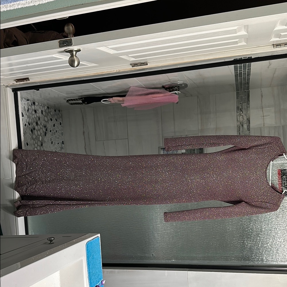 Windsor Purple Long Sleeve Sheath Dress